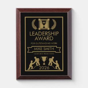 Corporate Staff Leadership Award Plaque