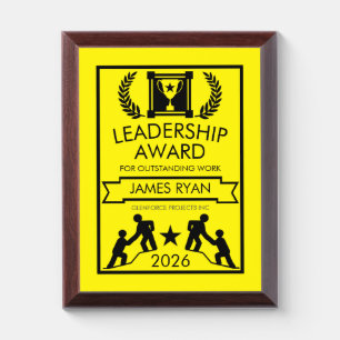 Corporate Staff Leadership Award Plaque