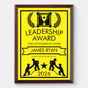 Corporate Staff Leadership Award Plaque