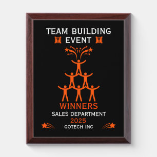Corporate Staff Team Building Event Award Plaque