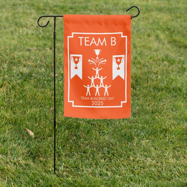 Corporate Staff Team Building Event Garden Flag (In SItu)