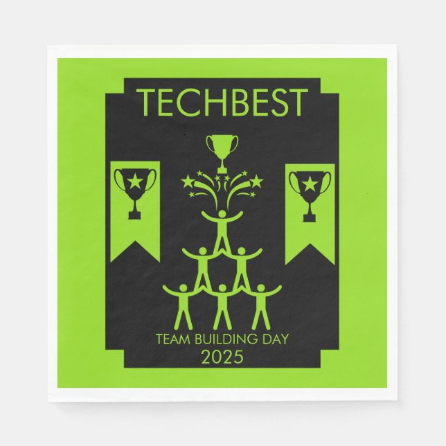 Corporate Staff Team Building Event Napkins (Front)