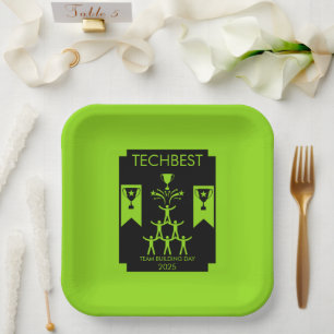 Corporate Staff Team Building Event Paper Plates