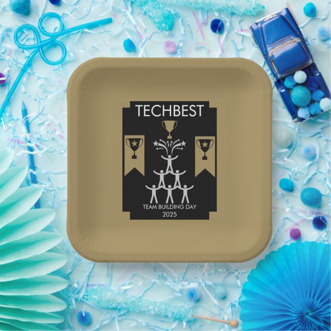Corporate Staff Team Building Event Paper Plates (Party)