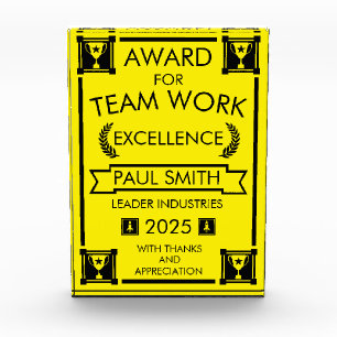 Corporate Staff Team Work Award