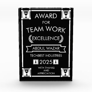 Corporate Staff Team Work Award