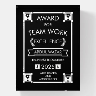 Corporate Staff Team Work Award Paperweight