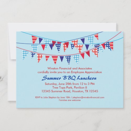 Corporate Summer BBQ Invitation