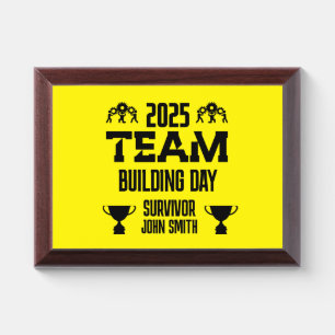 Corporate Team Building Day Award Plaque