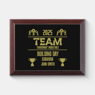 Corporate Team Building Day Award Plaque