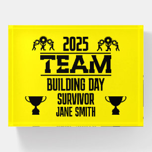 Corporate Team Building Day Paperweight