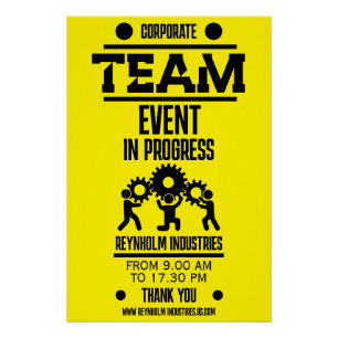 Corporate Team Building Day Poster
