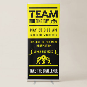 Corporate Team Building Day Retractable Banner