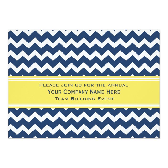 Corporate Team Building Event Invitation Blue
