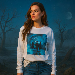 Corporate Team Silhouette Futuristic Business T-Shirt