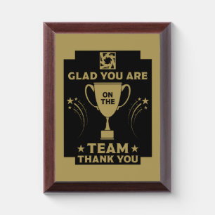Corporate Team Thanks Award Plaque