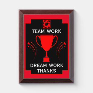 Corporate Team Thanks Award Plaque