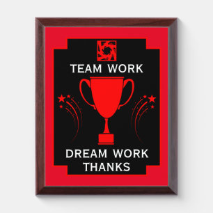 Corporate Team Thanks Award Plaque