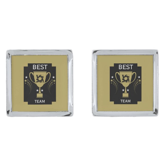 Corporate Team Thanks Cufflinks (Front)