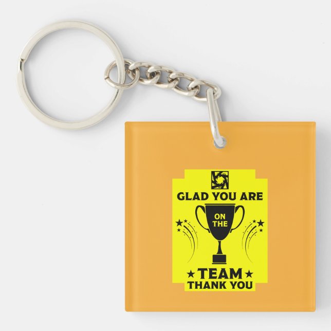 Corporate Team Thanks Keychain (Front)