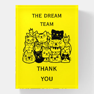 Corporate Team Thanks Paperweight