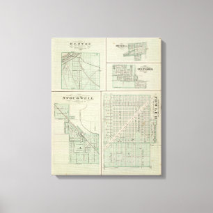 Corporate Town of Fowler, Benton Co Canvas Print