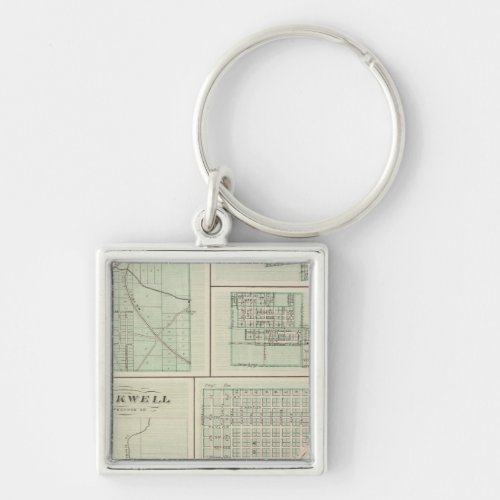 Corporate Town of Fowler Benton Co Keychain