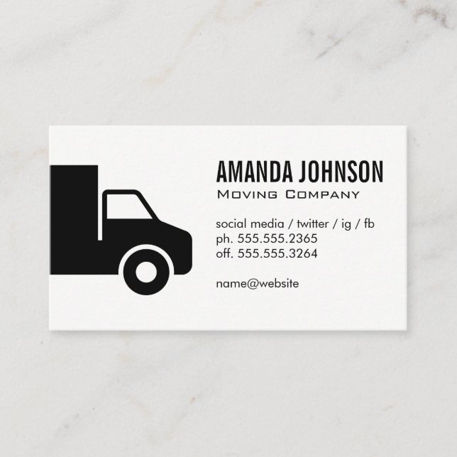 Corporate Truck Business Card (Front)