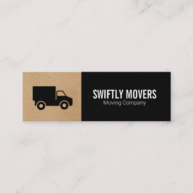 Corporate Truck | Movers Mini Business Card (Front)