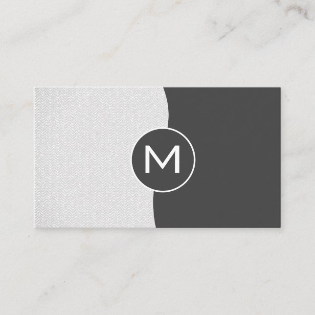 Corporate Two Tone Wavy Business Card (Front)