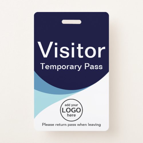 Corporate Visitor Pass ID with custom badge