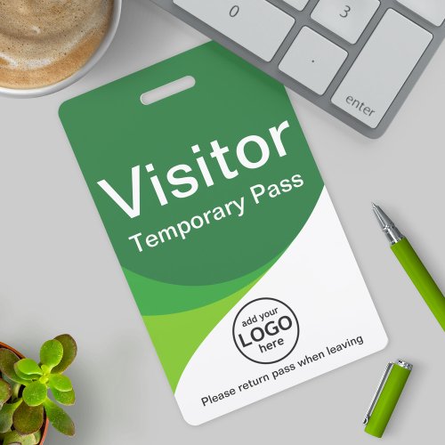 Corporate Visitor Pass ID with custom badge