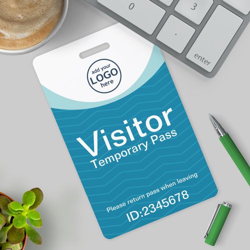 Corporate Visitor Pass ID with custom badge