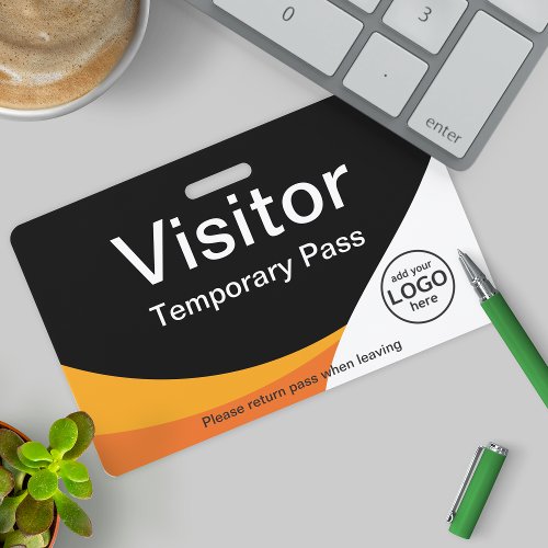 Corporate Visitor Pass ID with custom badge
