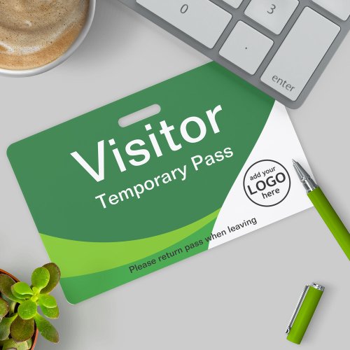 Corporate Visitor Pass ID with custom badge