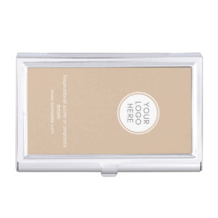 Corporate with logo and business info business card case