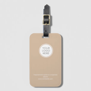 Corporate with logo and business info luggage tag