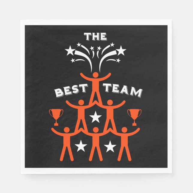 Corporate Work Team Gifts Napkins (Front)