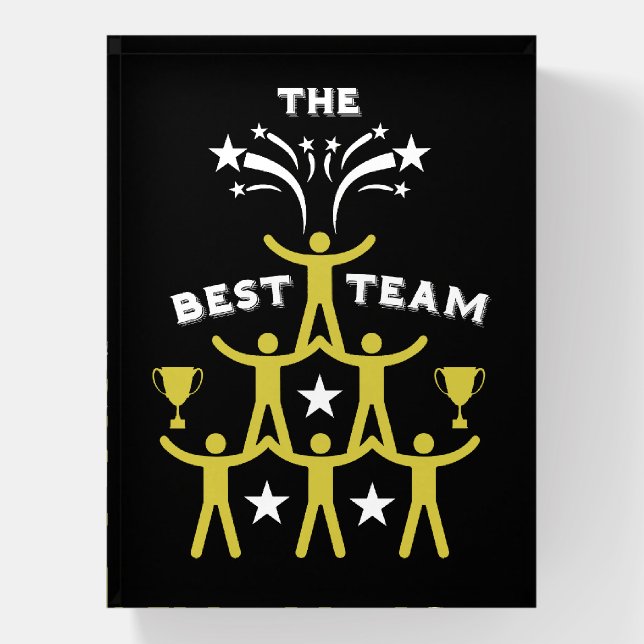 Corporate Work Team Gifts Paperweight (Vertical)