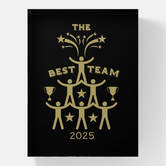 Corporate Work Team Gifts Paperweight (Vertical)