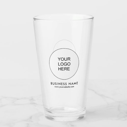 Corporate Your Business Logo Here Text Beer Glass