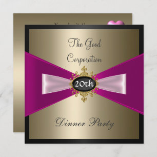 Corporation Annual Dinner Party Invitation