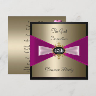 Corporation Annual Dinner Party Invitation