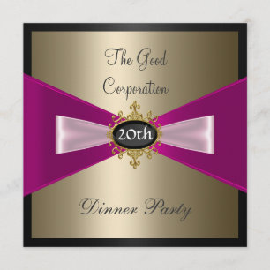 Corporation Annual Dinner Party Invitation