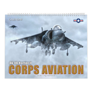 CORPS AVIATION - AV-8B HARRIER II CALENDAR