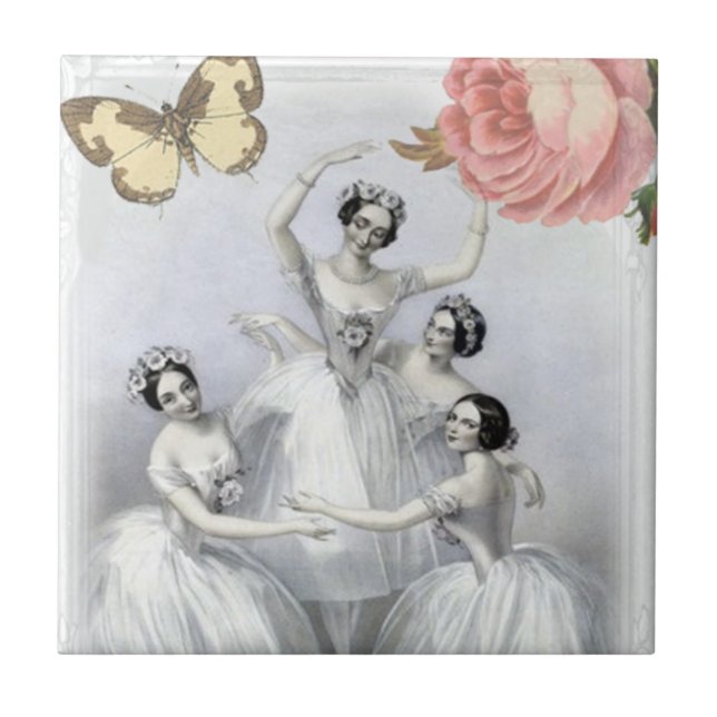 Corps de ballet ceramic tile (Front)
