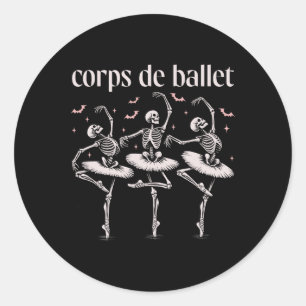 Corps De Ballet Classic Round Sticker