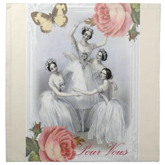 Corps de ballet napkin (Front)