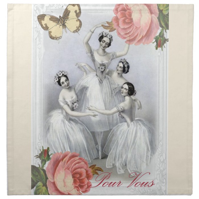 Corps de ballet printed napkins