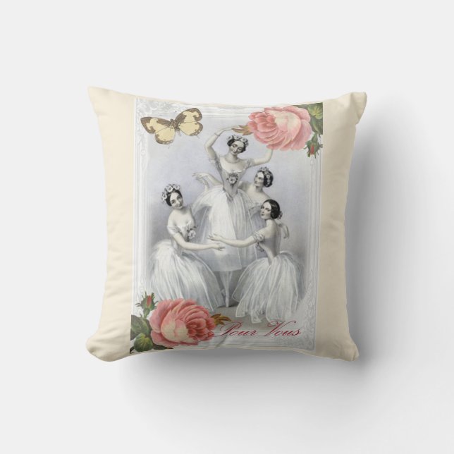 Corps de ballet throw pillow (Front)